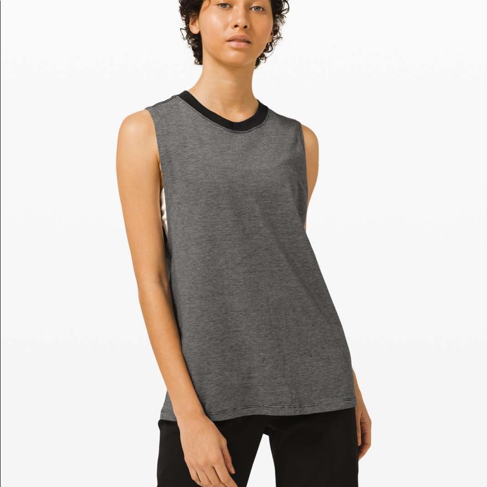 LULULEMON All Yours Micro Stripe Tank size 8